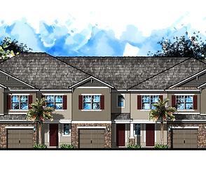 Townhome Elevation Rendering